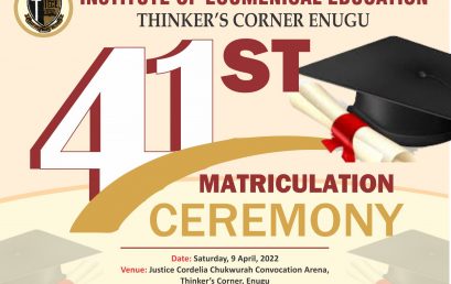 41st Matriculation of the Institute.