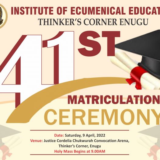 41st Matriculation of the Institute.
